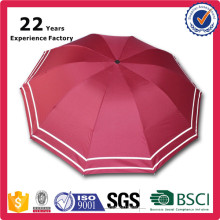 New Hot-sale Free sample China Manufacturer Special Fabric Material Manual Open Safety 3 Fold Reflective Umbrella